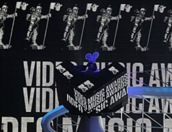 DJ Deadmau5 performs at the 2010 MTV Video Music Awards in Los Angeles.