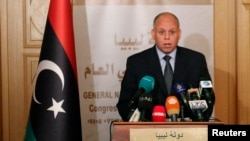 Заместитель председателя Всеобщего национального конгресса Ливии Авад Абдель-Садек. Триполи, Ливия