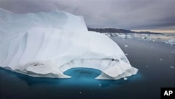 An iceberg melting off the coast of Ammasalik, Greenland (file photo)
