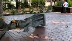 Manifestantes derriban estatuas del Fray Junípero Serra, uno de los fundadores de California