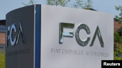 Kantor pusat perusahaan Fiat Chrysler di Auburn Hills, Michigan. 