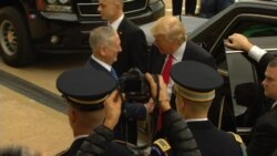 President Trump Arrives at Pentagon