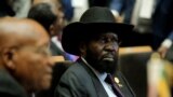 FILE - South Sudan's President Salva Kiir attends the 30th Ordinary Session of the Assembly of the Heads of State and the Government of the African Union in Addis Ababa, Ethiopia, Jan. 28, 2018.