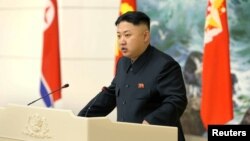 Pemimpin Korea Utara Kim Jong-un dalam salah satu acara di Pyongyang. (Foto: Dok)