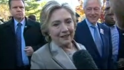 Hillary Clinton: " Hope I Win Today "