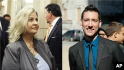From left, Sandra Merritt and David Daleiden of the Center for Medical Progress. California prosecutors charged on Tuesday the two anti-abortion activists who made undercover videos of themselves trying to buy fetal tissue from Planned Parenthood with 15 