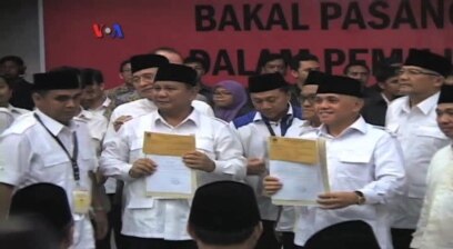 Prabowo Subianto-Hatta Rajasa Resmi Daftar ke KPU
