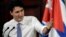 Canadian Prime Minister Justin Trudeau addresses a conference at the University of Havana, Cuba, November 16, 2016.