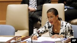 Duta Besar AS untuk PBB Susan Rice mengatakan, Komisi Pembangunan Perdamaian PBB punya potensi besar untuk membantu negara-negara yang baru keluar dari perang tetap dalam kondisi damai (foto: Dok.) 