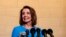 House Minority Leader Nancy Pelosi, D-Calif., arrives to speak to media at Longworth House Office Building on Capitol Hill in Washington, Wednesday, Nov. 28, 2018, to announce her nomination by House Democrats to lead them in the new Congress, Nov. 28, 2018.
