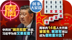 VOA卫视-时事大家谈：中共对“蝇贪蚁腐”开战，习近平为何又要反腐？两年内14名人大代表被罢免，解放军何以成为腐败重灾区？