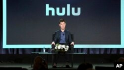 Senior Vice President of Content of Hulu Craig Erwich speaks at the executive session during the Hulu presentation at the Television Critics Association Winter Press Tour at The Langham Huntington on Feb. 11, 2019, in Pasadena, Calif. 