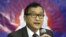 Cambodian opposition leader Sam Rainsy (Sept 2012 file photo)
