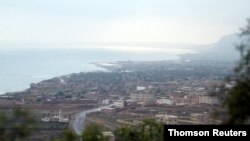 FILE - A view shows Hadibu city on the capital island of Socotra.