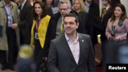 PM Yunani Alexis Tsipras di Brussels, 20 Maret 2015 (Foto: REUTERS/Eric Vidal)