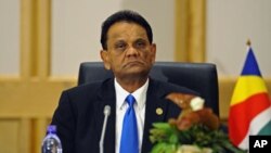 President of the SADC [Southern African Development Community] tribunal Ariranga Pillay looks on during the closing ceremony of the 30th SADC summit, in Windhoek, Namibi, August 17, 2010 (file photo)