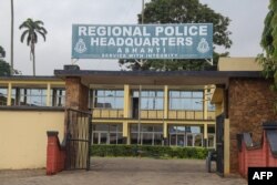 The Ashanti Regional Police Headquarters in Kumasi is pictured on June 7, 2019.