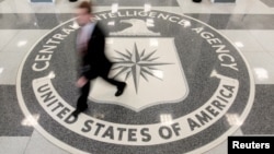 FILE - The lobby of the CIA Headquarters Building in Langley, Virginia.