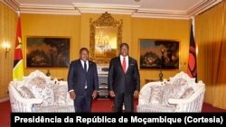 Presidentes Filipe Nyusi e Lazarus Chakwera