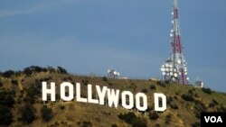 美國洛杉磯好萊塢地標（美國之音記者 國符拍攝）