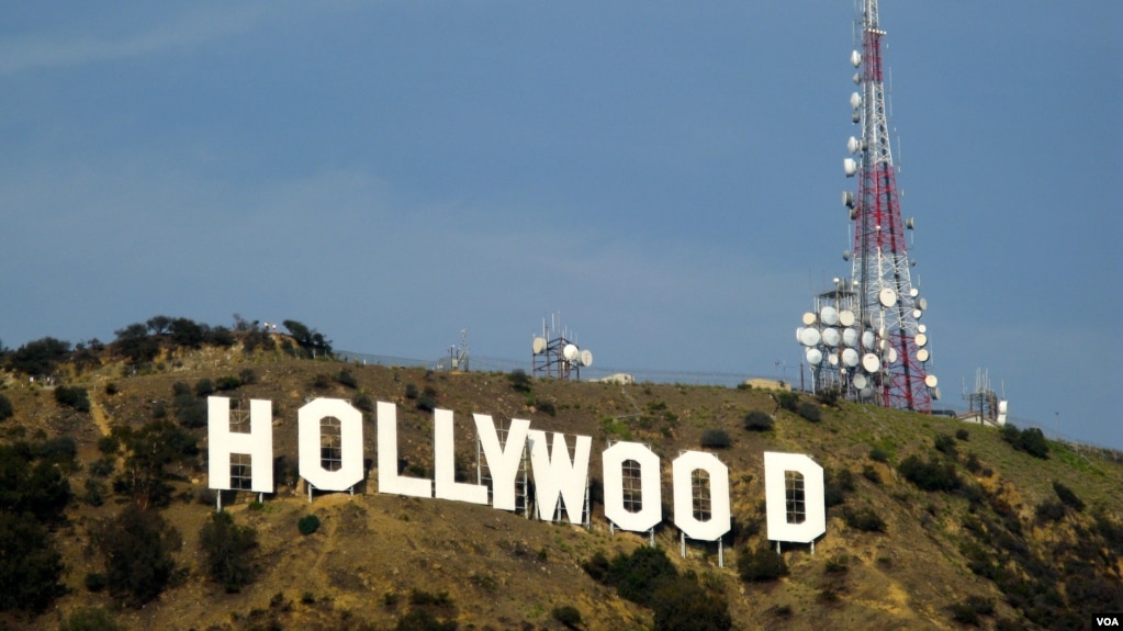 位于美国洛杉矶的好莱坞地标（美国之音记者 国符拍摄）(photo:VOA)