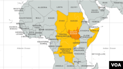 Map of Concentration of Child Soldiers in Central Africa