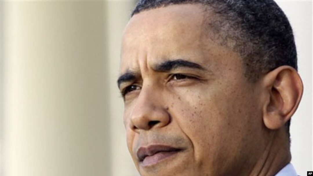 President Barack Obama makes a statement about Japan in the Rose Garden of the White House in Washington, March 17, 2011