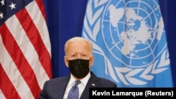 Američki predsjednik Joe Biden sastao se s generalnim sekretarom Ujedinjenih naroda Antoniom Guterresom na 76. sjednici Generalne skupštine UN-a u New Yorku, 20. septembra 2021. REUTERS/Kevin Lamarque