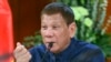 Presiden Filipina Rodrigo Duterte di Istana Kepresidenan Malacanang di Manila, Filipina Kamis, 30 Juli 2020. (Foto: dok/Robinson Ninal Jr./Malacanang Presidential Photographers Division via AP)