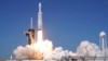 A SpaceX Falcon Heavy rocket with a NASA spacecraft bound for Jupiter lifts off from pad 39A at the Kennedy Space Center, Oct. 14, 2024 in Cape Canaveral, Florida. 