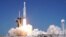 A SpaceX Falcon Heavy rocket with a NASA spacecraft bound for Jupiter lifts off from pad 39A at the Kennedy Space Center, Oct. 14, 2024 in Cape Canaveral, Florida. 