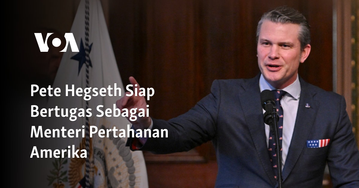 Pete Hegseth Siap Bertugas Sebagai Menteri Pertahanan Amerika