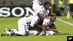 Des joueurs de TP Mazembe, le club de Lubumbashi