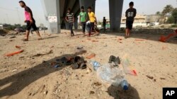 伊拉克巴格达自杀炸弹袭击现场