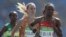 Hellen Onsando Obiri lors du 5.000 m des jeux olympiques d'été, Rio de Janeiro, le 16 aout 2016