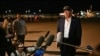 US President Donald Trump speaks to reporters before boarding Air Force One at Los Angeles International Airport in Los Angeles, California, on January 24, 2025, on his way to Las Vegas, Nevada.