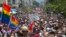 Israelis and tourists march during the Gay Pride Parade in Tel Aviv Israel, June 9, 2017. About 200,000 people from the LGBT community in Israel and abroad attended in Tel Aviv's annual gay pride parade. 