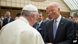 Pope Francis û Joe Biden, 2016