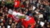 튀니지 야당 지도자 장례식, 시위 격화