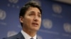 FILE - Canadian Prime Minister, Justin Trudeau, speaks during a news conference at U.N. headquarters during the General Assembly of the United Nations in Manhattan, New York, Sept. 26, 2018. 