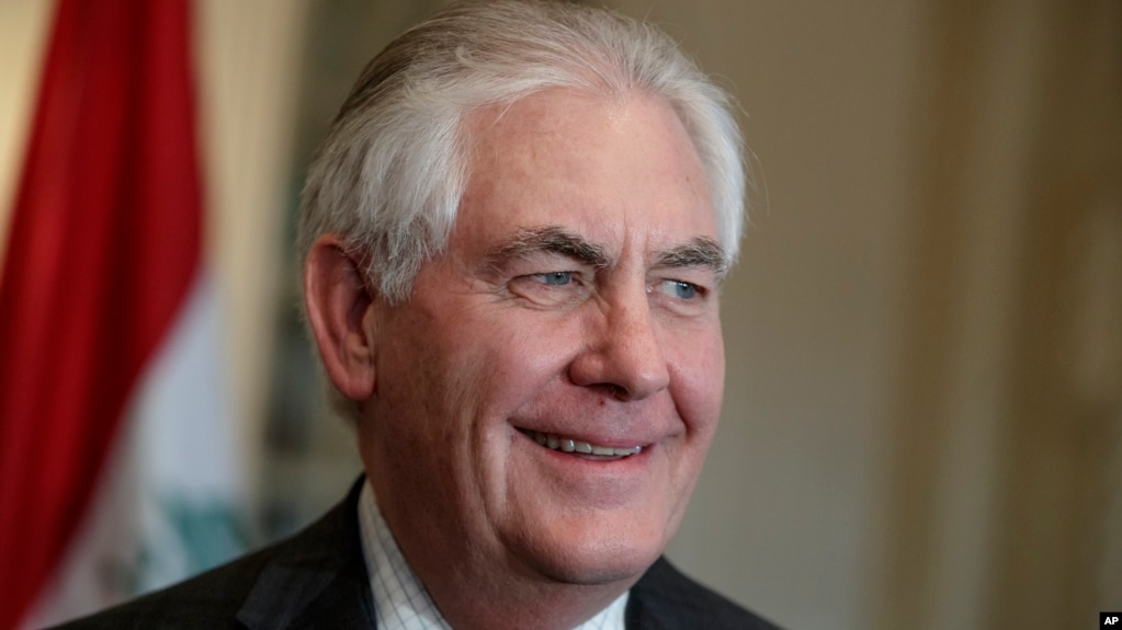 Ngoại trưởng Hoa Kỳ Rex Tillerson.