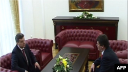 Presidenti Bamir Topi në Shkup