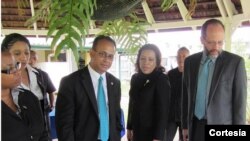 Entre los cancilleres que dialogaron con el funcionario, estaban los de países como Brasil, Trinidad y Tobago, Grenada y Guyana, entre otros. [Foto: OEA]