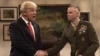 Actor Alec Baldwin portraying President-Elect Donald Trump on Saturday Night Live. The general was eager to hear about Trump's “secret plan” to destroy ISIS. 