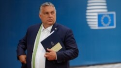FILE - Hungarian Prime Minister Viktor Orban leaves at the end of an EU summit at the European Council building in Brussels, June 25, 2021.