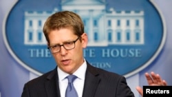 FILE - White House Spokesman Jay Carney