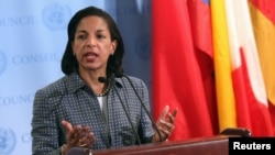 U.S. ambassador to the United Nations Susan Rice speaks (2012 file photo)