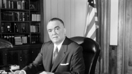 F.B.I. director J. Edgar Hoover is seen in his Washington office, May 20, 1963. (AP Photo/William J. Smith)