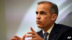 Bank of England governor Mark Carney speaks during a news conference in London, July 5, 2016.
