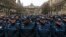 Hommage national rendu aux policiers tués lors des attaques terroristes devant la préfecture de Paris, le 13 janvier 2015.